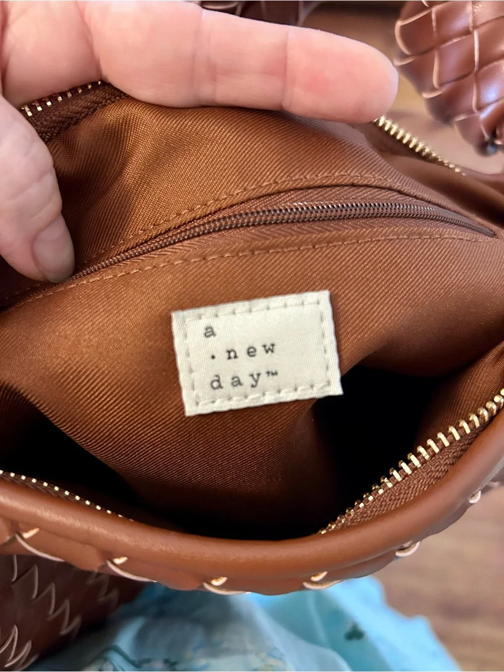 a new day Woven Hobo Bag - Brown